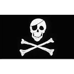 Pirat mit Knochen  Flagge Fahne 90 * 150 cm