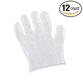 Condor 4JC97 Glove, Inspect, Cotton, Mens, Wh, Pr, Pk12