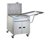 150 lb Donut Fryer, Mechanical, Stainless, Drainboard, LP