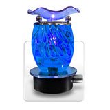 Blue Plug In Oil Warmer