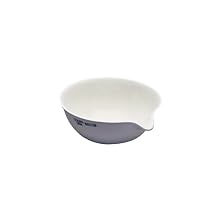 CoorsTek 60201 Porcelain Standard 150mL Evaporating Dish, 42 mm Height x 100mm OD