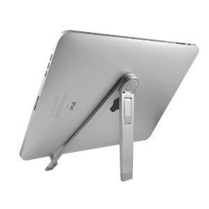 Best Price  Silver HARD METAL Durable/Portable 2-way Stand for iPad iPad 2 ipad2 Motorola Xoom Blackberry Playbook Samsung Galaxy TAB HTC Flyer