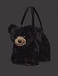 Beary Carrymore Black Bearington Bear Large 12" Christmas Gift Stuffed Animal Plush Purse By Bearington Collection