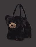 Beary Carrymore Black Bearington Bear Large 12 Christmas Gift Stuffed Animal Plush Purse By Bearington Collection