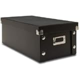 Snap-N-Store SNS01524 DVD Storage Boxes Holds up to 26 DVDs (Glossy Black with Chrome Accents)