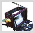 Medium Burgandy Mascot Tutto Machine on Wheels Sewing Carrier Case