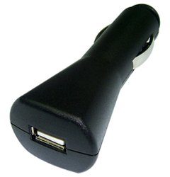 Sumnique-Black USB IN CAR CHARGER (FOR IPOD VIDEO, NANO, PHOTO, MINI, SHUFFLE, ALL MP3 & MP4