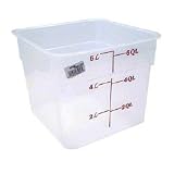 Translucent Square Container, 6 Quart (11-0670) Category: Square Storage Containers and Lids