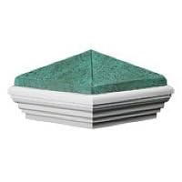 4 Green Patina Vinyl Post Cap from Caps & Hats