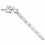 Sterling Silver 10 inch Solid Polished Palm Tree Anklet - 10 inch