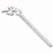 Sterling Silver 10 inch Solid Polished Palm Tree Anklet - 10 inch