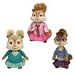 TY Beanie Babies - Brittany, Eleanor & Jeanette ( Set of 3 Chipettes ) ( Alvin & the Chipmunks )