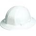ERB 19501 Omega II Full Brim Hard Hat with Slide Lock, White