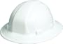 ERB 19911 Omega II Full Brim Hard Hat with Mega Ratchet, White