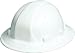 ERB 19911 Omega II Full Brim Hard Hat with Mega Ratchet, White