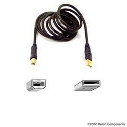 A to B USB 2.0 Peripheral Cable 10 foot Gold Series (BLKF3U133V10GLD) by Belkin International Inc