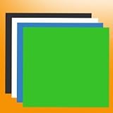 ePhoto ChromaKey Green Blue Black White Muslin Background by ePhoto INC 6x9BWGBU