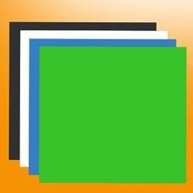 ePhoto ChromaKey Green Blue Black White Muslin Background by ePhoto INC 6x9BWGBU