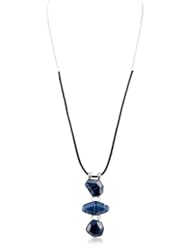 Kenneth Cole New York "Oceans Blue" Geometric Stone Long Adjustable Pendant Necklace, 35"