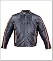 Vented Men's Leather Motorcycle Jacket MJ413BlackBrown Summer Sale