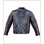 Vented Men's Leather Motorcycle Jacket MJ413BlackBrown Summer Sale