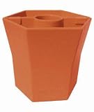BRELLA VASE - 5 inch - Opaque - Terra Cotta - Patio Umbrella Vase
