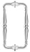 C.R. LAURENCE V1C6X6SC CRL Satin Chrome 6 Victorian Style Back-to-Back Pull Handle