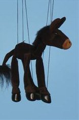 Childrens Toyshop  Toys : Farm Animal (Donkey) Small Marionette (B390)