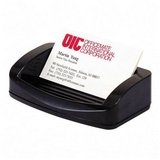 Business Card/Clip Holder, 4-3/4x2-3/4x1-3/8, Black, Sold as 1 each