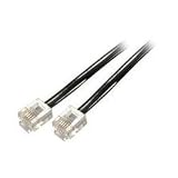 Steren - Phone cable - RJ-11 (M) - RJ-11 (M) - 100 ft - stranded - black