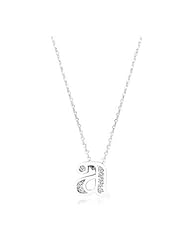 Pave Initial A Pendant Necklace