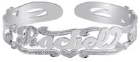 Cuff Bracelet Child Size Personalized with Name, Sterling Silver