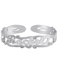Cuff Bracelet Child Size Personalized with Name, Sterling Silver