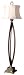 Uttermost Wendell Mahogany Wood Round Bell Floor Lamp