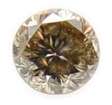 1/5 Carat Total Weight Champagne color Round Brilliant Cut loose Diamond 3.75 mm