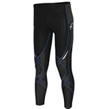  : CW-X Men's Insulator Stabilyx Tights,Black/Blue,Large