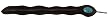 Genuine Leather Bracelet - Length: 9" - Width: 25 mm Black
