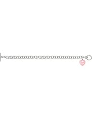 Sweethearts® Enamel Heart Charm Bracelet Sterling Silver " I Heart You " 85511