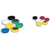 5 Star Office Round Plastic Covered Magnets 25mm Assorted