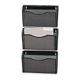 Expressions Steel Mesh Wall File, 14x3-3/8x8-1/2, Black, 3/Pack ELD21951