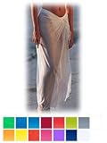 Sexy Long Mesh Pareo Bikini Swimwear Cover Up - ONE SIZE