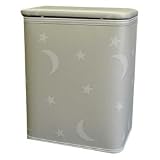 Moon and Stars Laundry Hamper-Color White