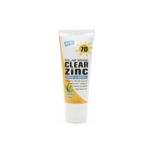 Solar Sense Clear Zinc For Face and Body, SPF 70 3 fl oz (90 ml)