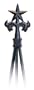 Star Finial Natural Tripod