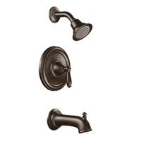 Moen T2153ORB Brantford Posi-Temp Tub and Shower Trim with Showerhead Oil Rubbed