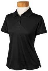 Devon & Jones Blue Ladies Dri-Fast Advantage Solid Mesh Polo Shirt. DG385W