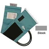 Adult D-Ring Double Tube MDF Latex Free Blood Pressure Cuff, Sleek