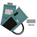 Adult D-Ring Double Tube MDF Latex Free Blood Pressure Cuff, Sleek