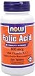 NOW FOLIC ACID 800 mcg + B-12 25 mcg - 250 Vegetarian Tablets