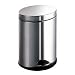 Oval Pedal Bin 5 Litre HS 2809-13 Polished Stainless Steel